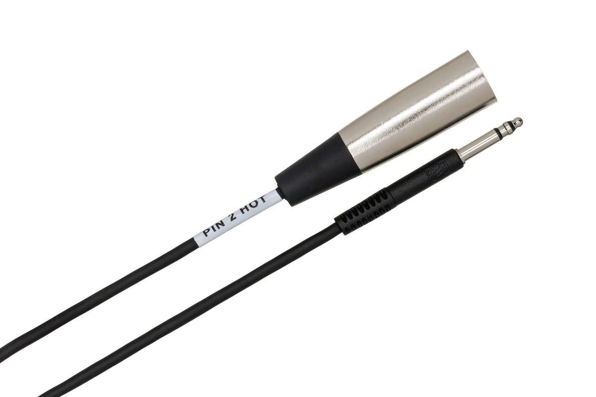 HOSA - Balanced Interconnect, TT TRS to XLR3M, 3 ft