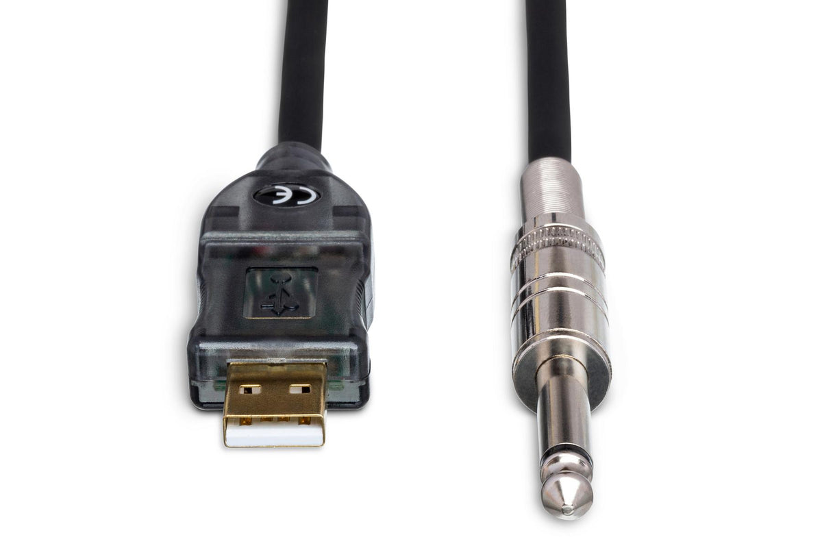 HOSA - TRACKLINK Guitar to USB Interface, 1/4 in TS to USB Type A, 10 ft