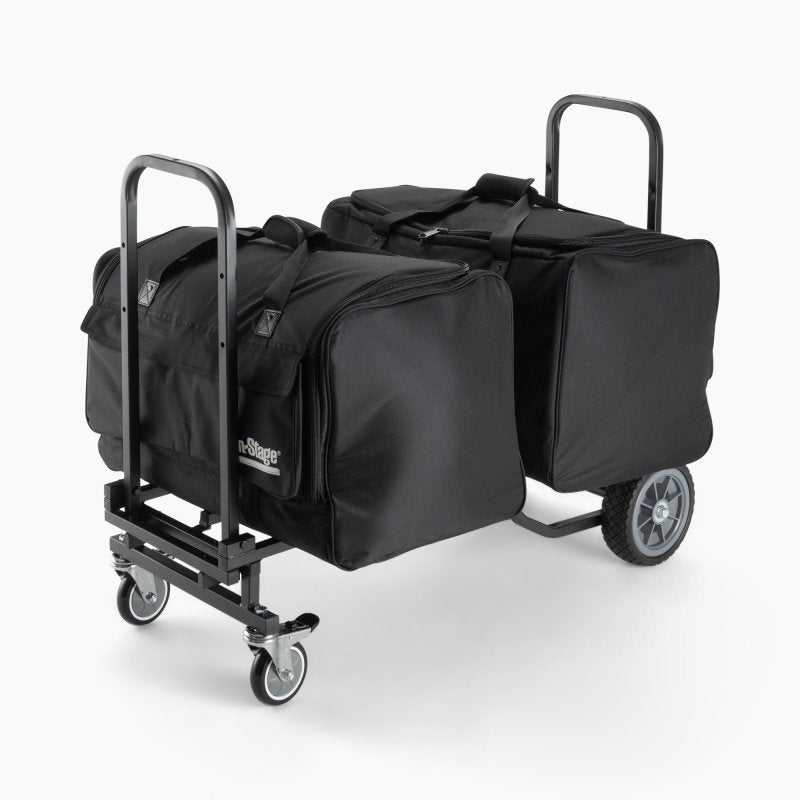 On-Stage UTC2200, Utility Cart, Bed Size Adjusts to Take on Large Loads or Fit Through Tight Spaces, Casters Rotate 360°