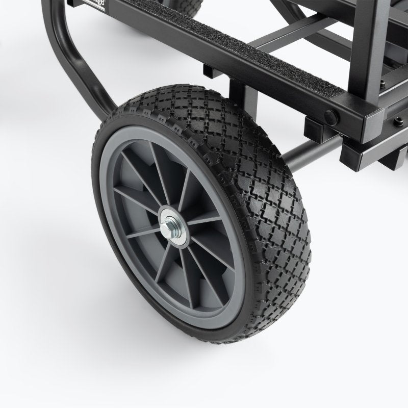 On-Stage UTC5500, All-Terrain Utility Cart, Bed Size Adjusts to Take on Large Loads or Fit Through Tight Spaces, Handles Can Lie Flat Against the Bed to Clear the Way for Oversized