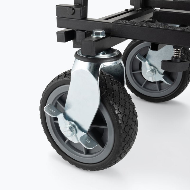 On-Stage UTC5500, All-Terrain Utility Cart, Bed Size Adjusts to Take on Large Loads or Fit Through Tight Spaces, Handles Can Lie Flat Against the Bed to Clear the Way for Oversized