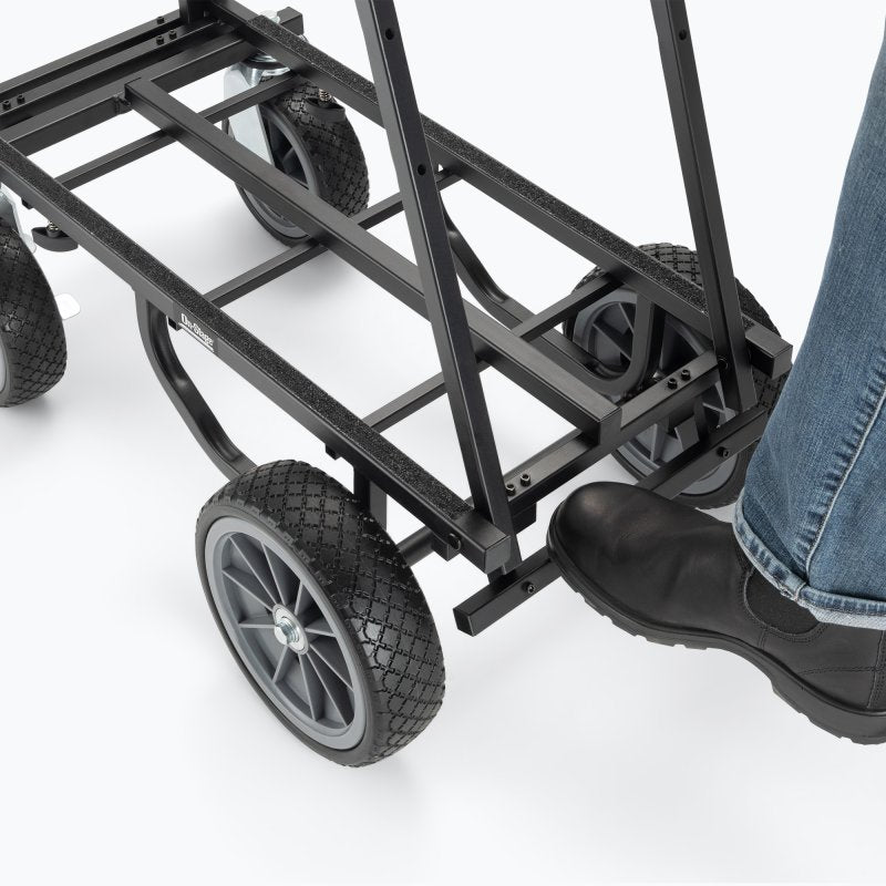 On-Stage UTC5500, All-Terrain Utility Cart, Bed Size Adjusts to Take on Large Loads or Fit Through Tight Spaces, Handles Can Lie Flat Against the Bed to Clear the Way for Oversized