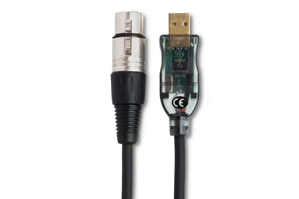 HOSA - TRACKLINK Microphone to USB Interface, XLR3F to USB Type A, 10 ft