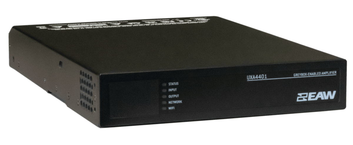 EAW UXA4401 Amplifier, 4 x 125W @ 4/8 Ohm Installation Amplifier rack rails included