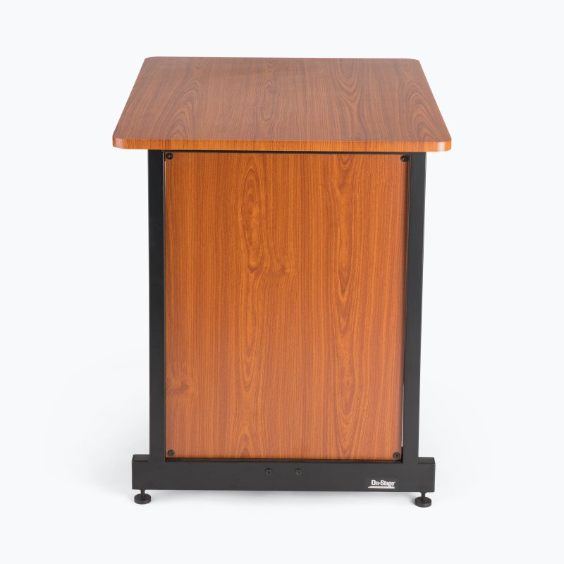 On-Stage WSR7500RB, Rack Cabinet, 175 lb Weight Capacity, Laminated Wood and Steel Construction, Rosewood and Black