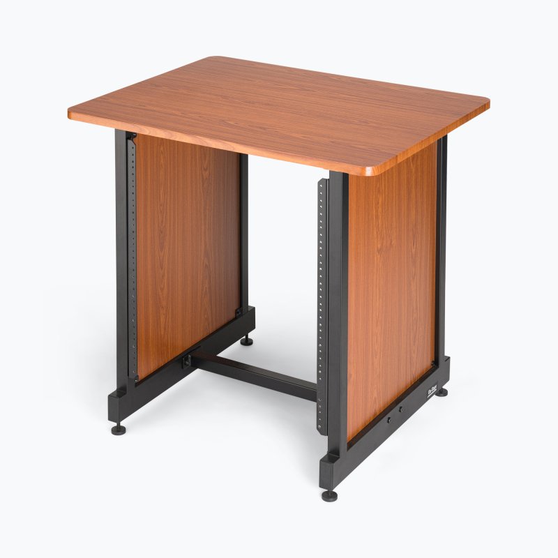 On-Stage WSR7500RB, Rack Cabinet, 175 lb Weight Capacity, Laminated Wood and Steel Construction, Rosewood and Black