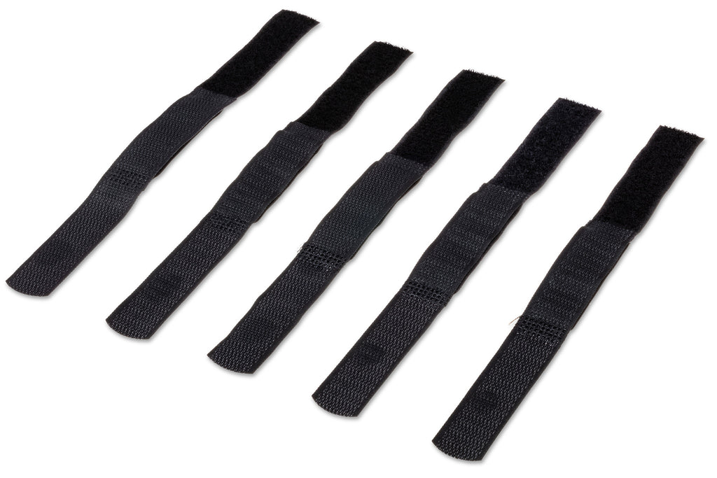 HOSA - Hook and Loop Organizer, Black, Center-pass Gap, 0.75 in x 8 in