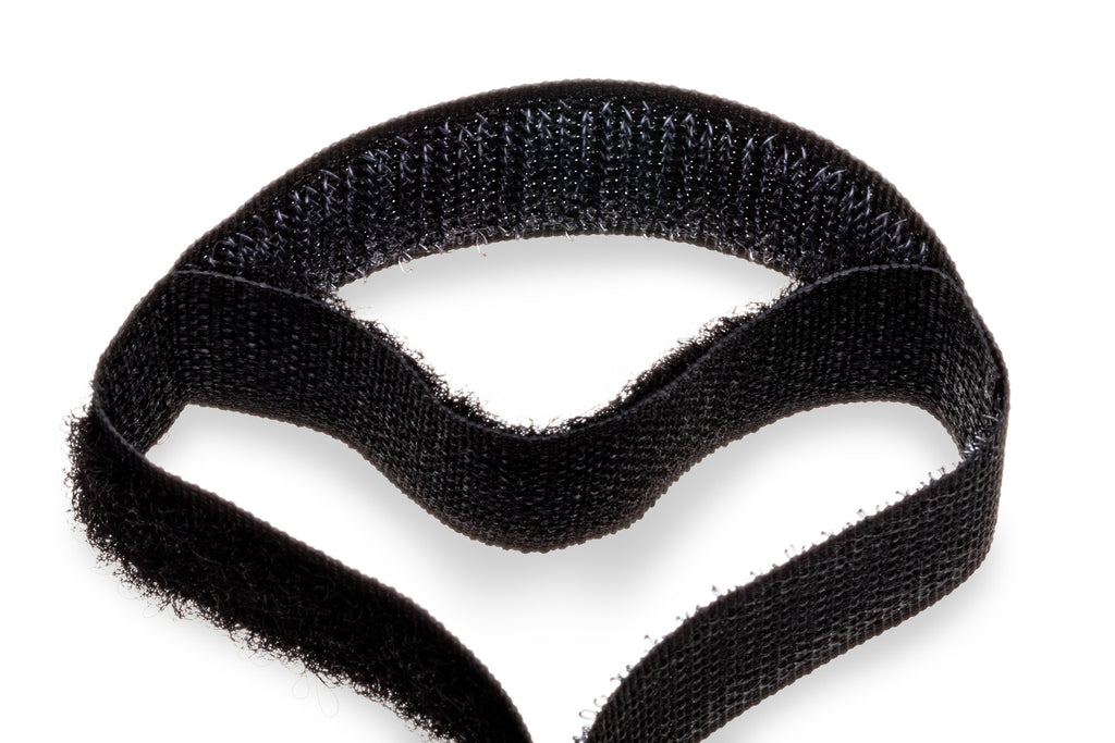 HOSA - Hook and Loop Organizer, Black, Center-pass Gap, 0.75 in x 8 in