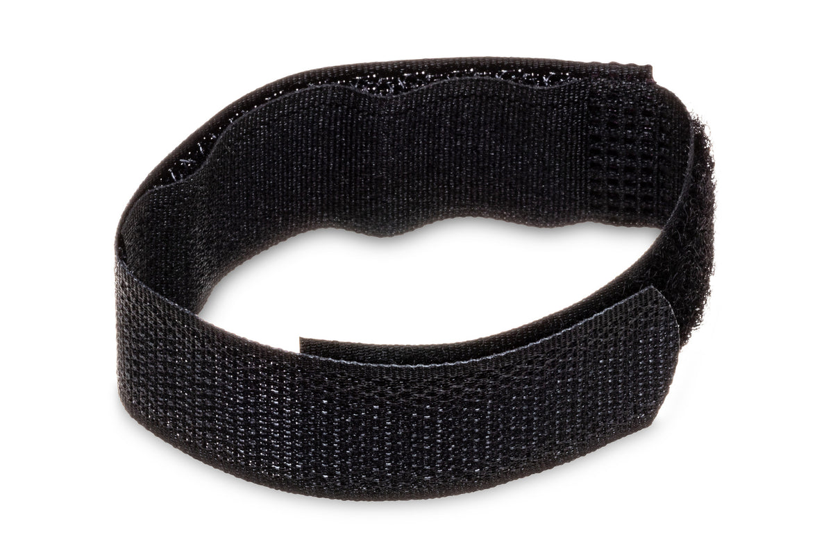 HOSA - Hook and Loop Organizer, Black, Center-pass Gap, 0.75 in x 8 in