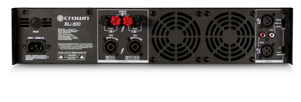 Crown XLI800, Two-channel, 300W @ 4Ω Power Amplifier