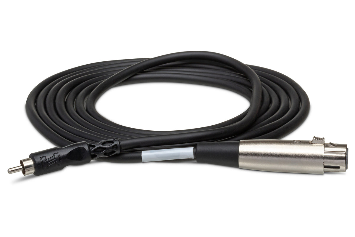 HOSA - Unbalanced Interconnect, XLR3F to RCA, 15 ft
