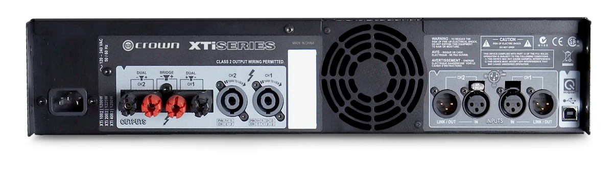 Crown XTI4002, Two-channel, 1200W @ 4Ω Power Amplifier