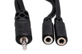 HOSA - Y Cable, 3.5 mm TRS to Dual 3.5 mm TRSF