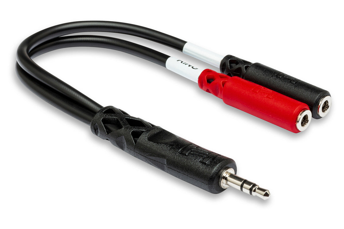 HOSA - Stereo Breakout, 3.5 mm TRS to Dual RCA, 3 ft