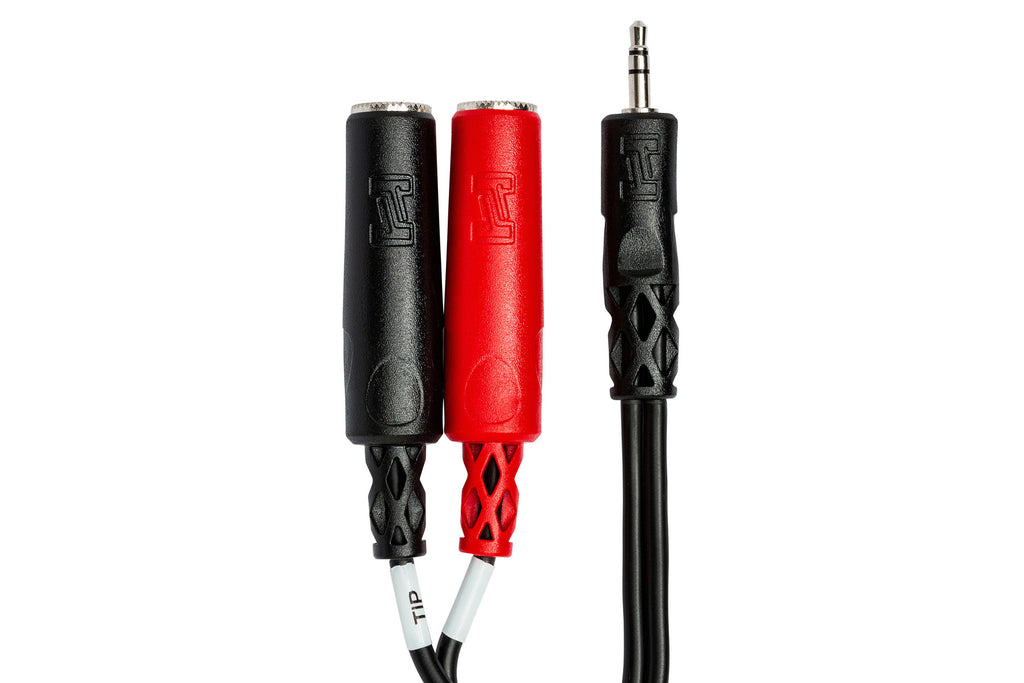 HOSA - Stereo Breakout, 3.5 mm TRS to Dual 1/4 in TSF