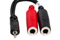HOSA - Stereo Breakout, 3.5 mm TRS to Dual 1/4 in TSF