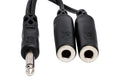 HOSA - Y Cable, 1/4 in TS to Dual 1/4 in TSF
