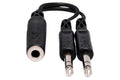 HOSA - Y Cable, 1/4 in TRSF to Dual 1/4 in TRS