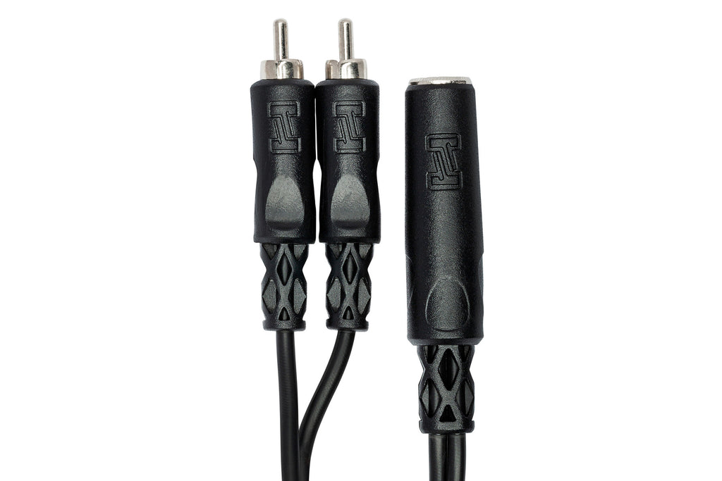 HOSA - Y Cable, 1/4 in TSF to Dual RCA