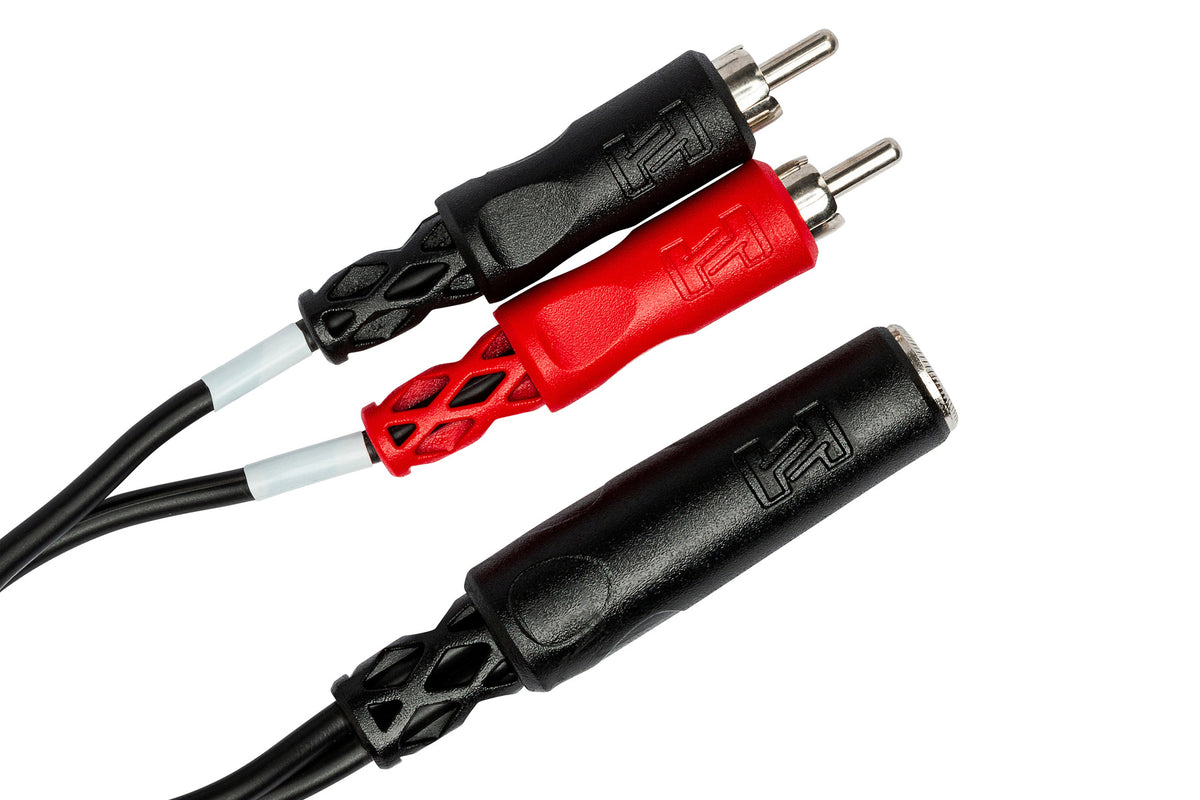 HOSA - Stereo Breakout, 1/4 in TRSF to Dual RCA
