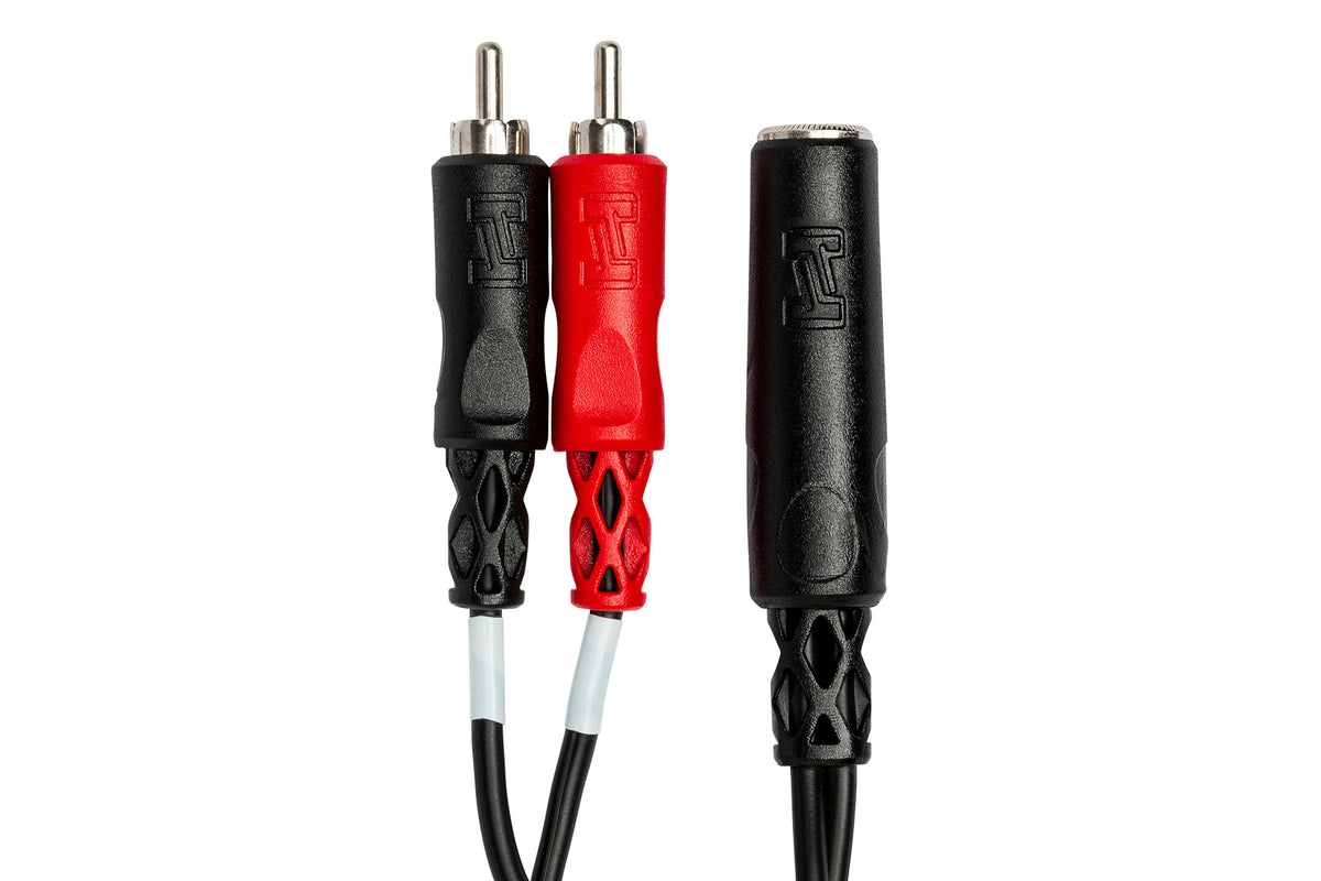 HOSA - Stereo Breakout, 1/4 in TRSF to Dual RCA
