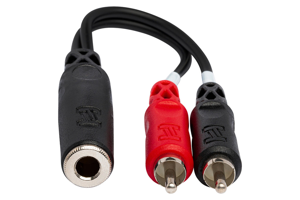 HOSA - Stereo Breakout, 1/4 in TRSF to Dual RCA