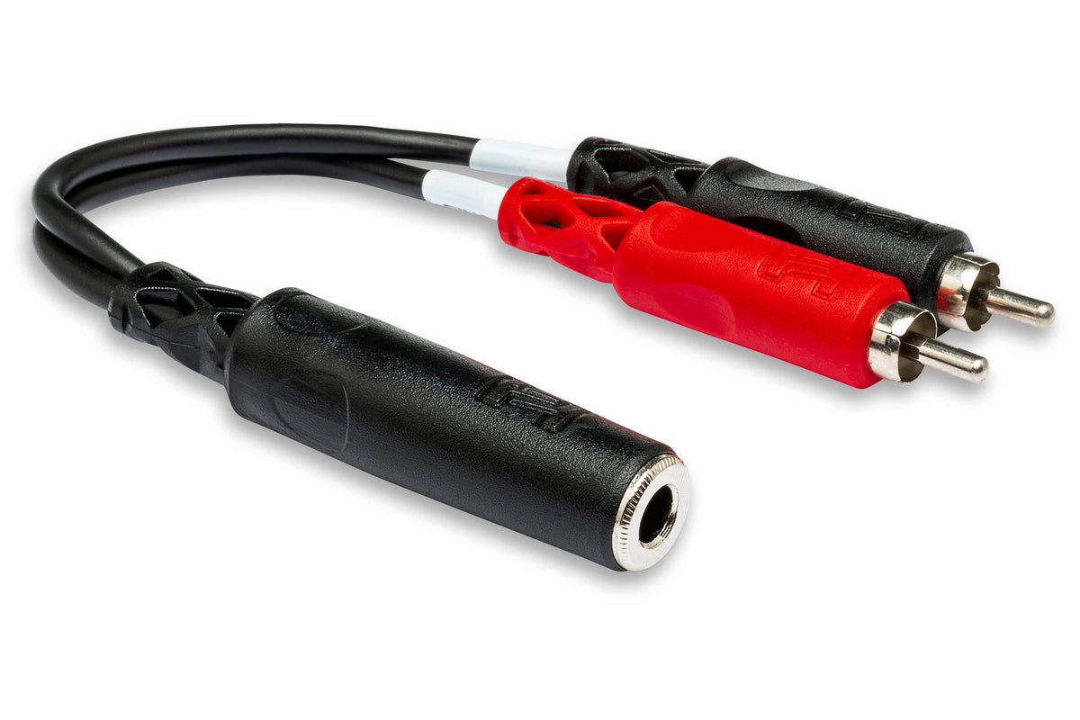 HOSA - Stereo Breakout, 1/4 in TRSF to Dual RCA