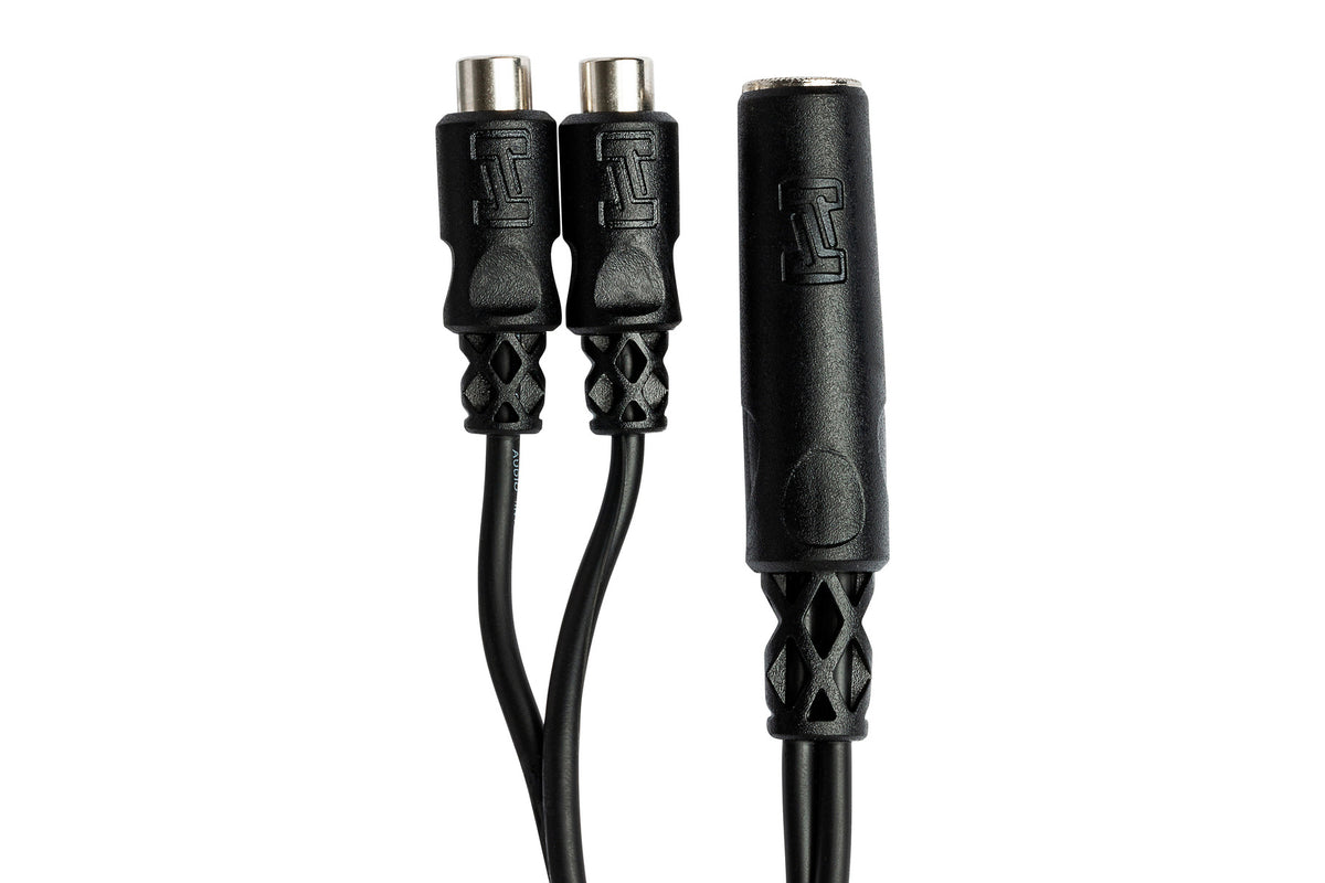 HOSA - Y Cable, 1/4 in TSF to Dual RCAF