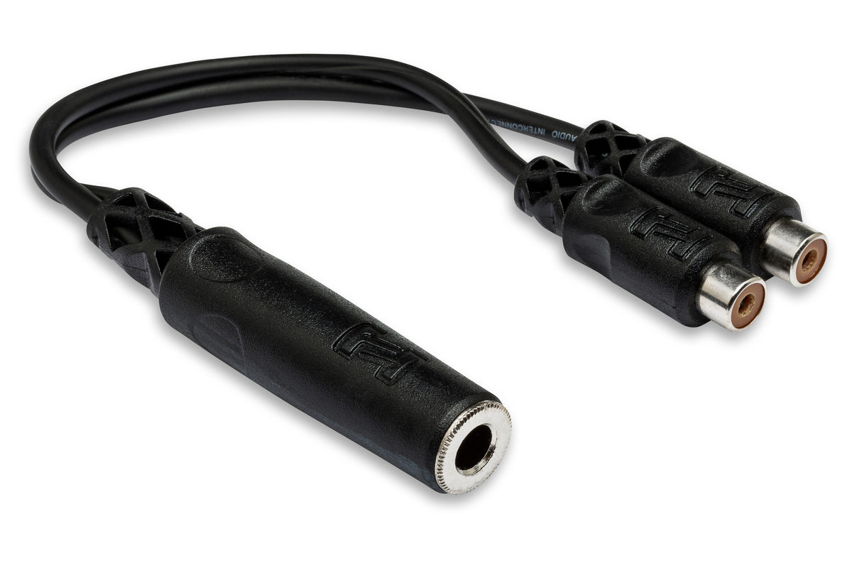 HOSA - Y Cable, 1/4 in TSF to Dual RCAF