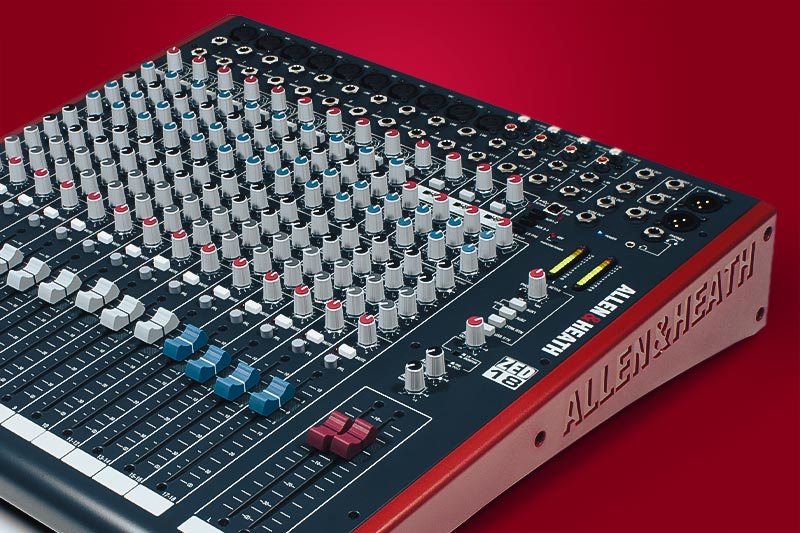 Allen & Heath ZED-22FX 22-Channel Analog Mixer with USB and FX - View 2