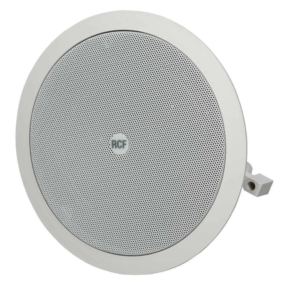RCF PL 60 - 6" Twin-Cone Flush Mounting Ceiling Speaker, White, 6W, 70-100V