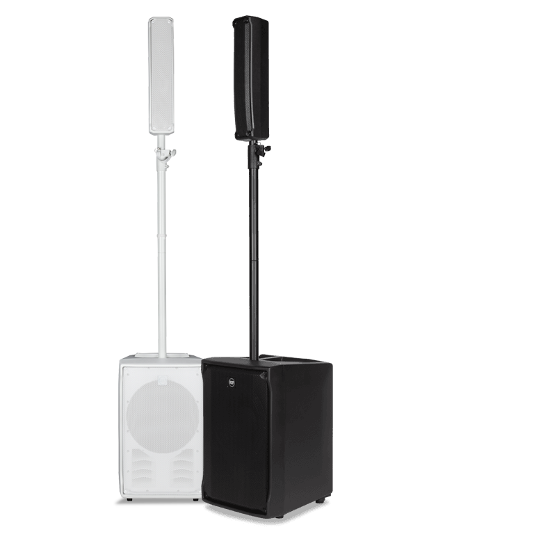 RCF EVOX JMIX8 W, Active 1400W Portable PA System with Bluetooth Mixer, 12" Subwoofer and (8)x2" Top, White - USED