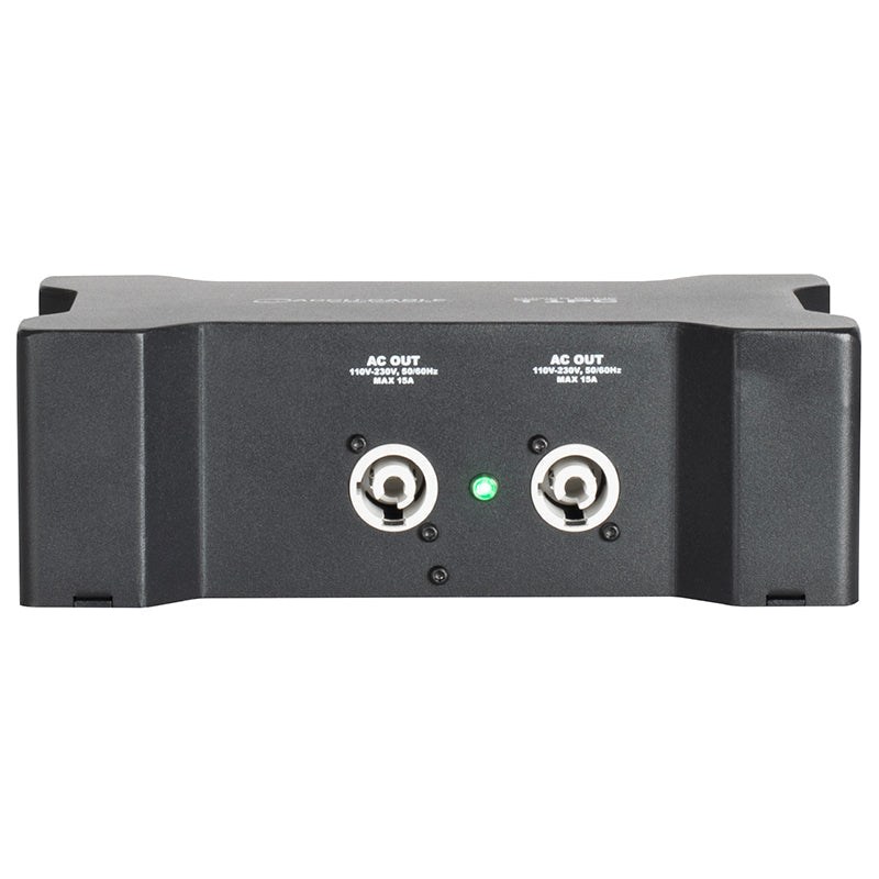 ADJ Power Bone T1PC, Distribution Box with 2 x Seetronic IP65 Locking Power Input and Thru Connections with 4 x Seetronic Indoor Locking Power Output Connections