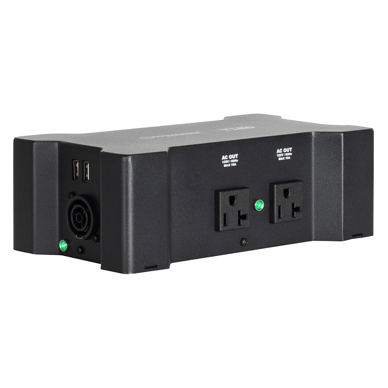 ADJ Power Bone T1ED, Distribution Box with 2 x Seetronic IP65 Outdoor Locking Power Input and Thru Connections with 4 x Standard Indoor Edison Outputs Sockets