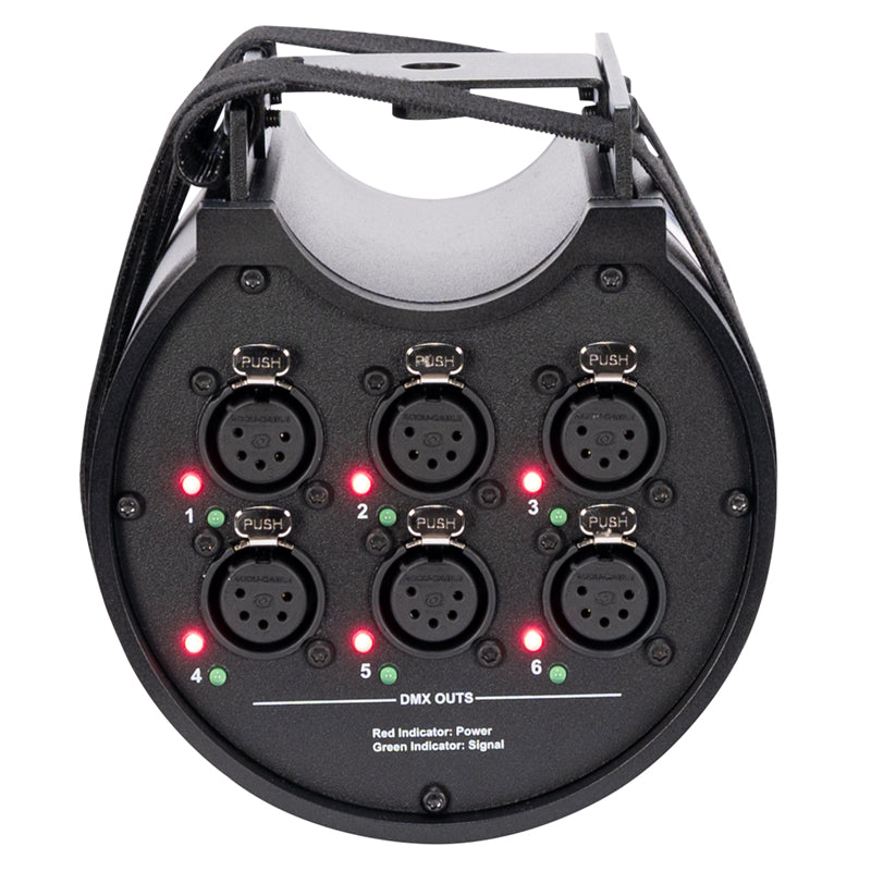 ADJ Data Distro 6, Output RDM/DMX Truss Mount Splitter, 5 Pin DMX