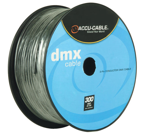 Accu-Cable AC3CDX300, 300 ft Spool 3-Pin DMX Cable
