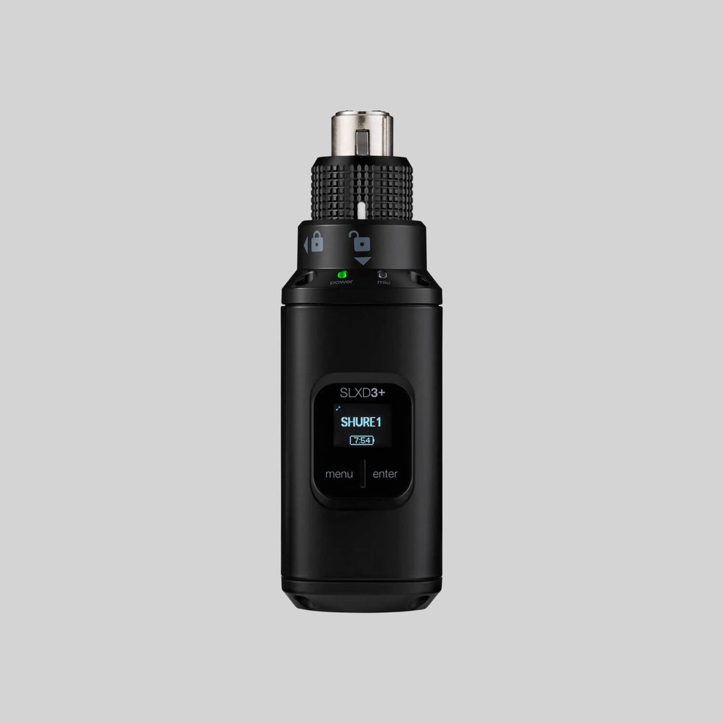 Shure SLXD35-G58, Portable Digital Wireless System with SLXD3+ Plug On Transmitter, Portable Eng Sys W/O Mic 470-514MHz
