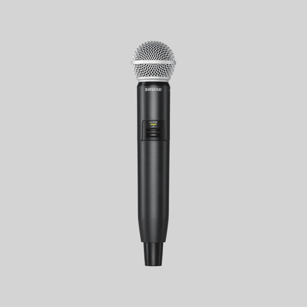 Shure GLXD24+/SM58-Z3, Digital Wireless Vocal System with SM58 Vocal Microphone, Featuring the industry standard SM58 vocal microphone, the GLXD24+/SM58 Dual Band Vocal System delivers superior, transparent digital audio