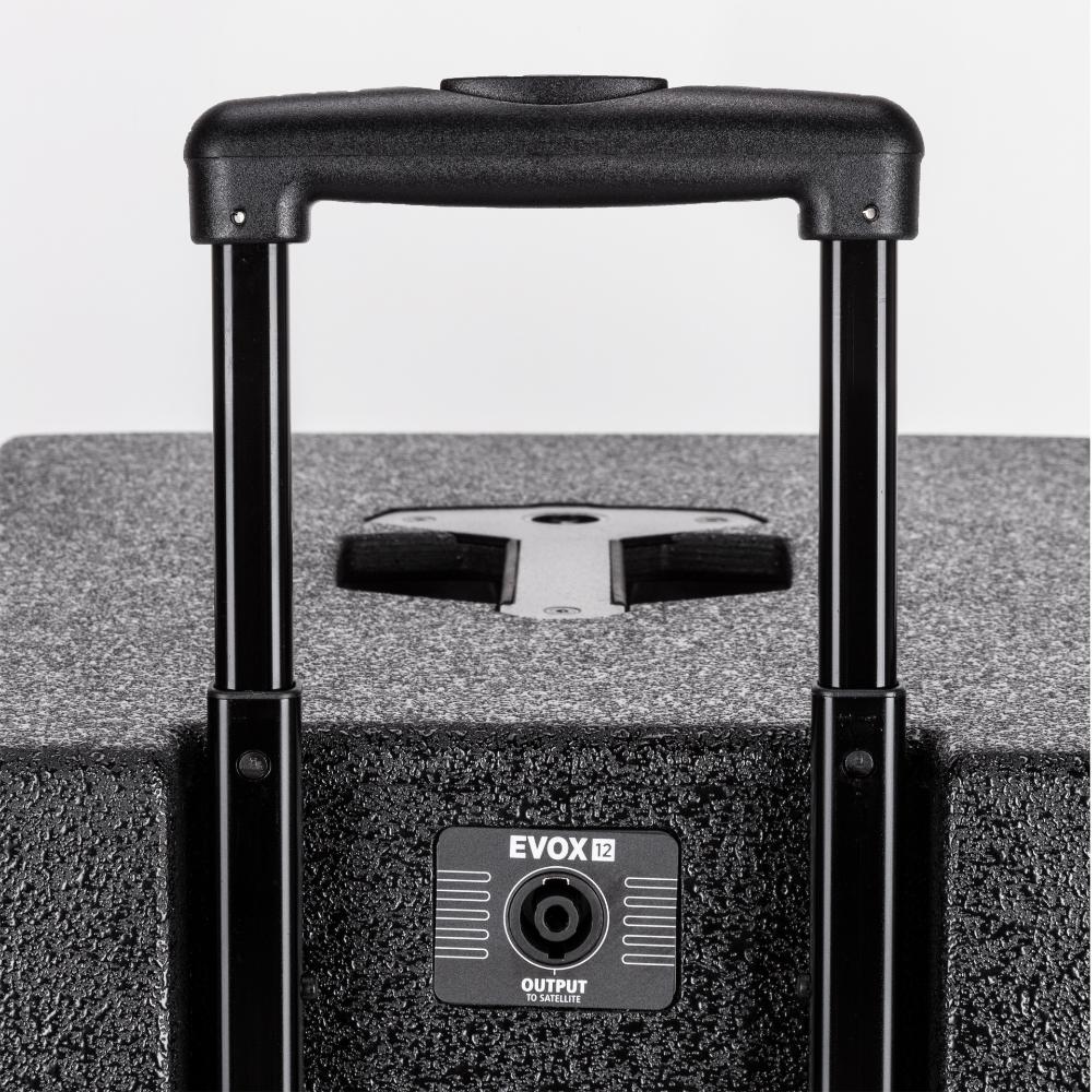 RCF EVOX-12-SYSTEM-W - Active 1400W Portable PA System (Baltic Birch), 15" Subwoofer and (8)x4" Top (White)
