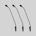 Shure CVG18DS-B/C, 18” (45.7 cm) Gooseneck Microphone with inline preamp, Gooseneck Mic Black W/base/switch/led