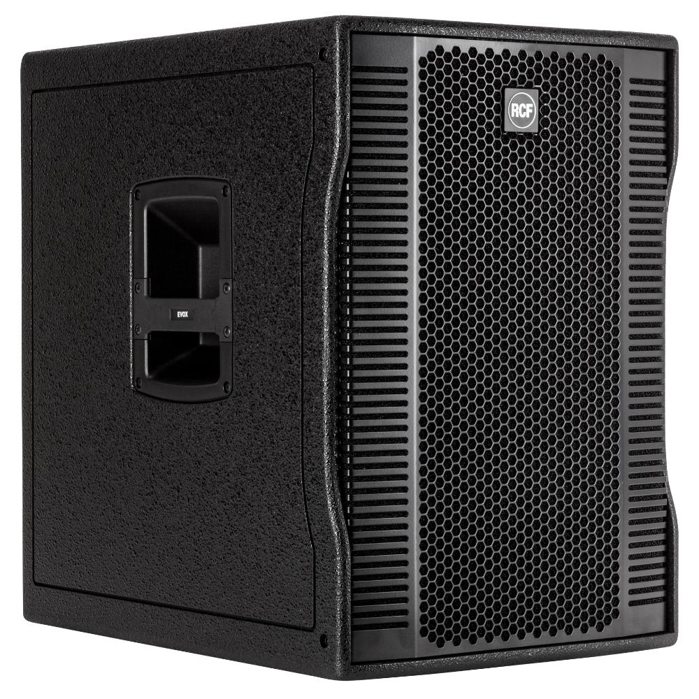 RCF EVOX-12-SYSTEM-W - Active 1400W Portable PA System (Baltic Birch), 15" Subwoofer and (8)x4" Top (White)