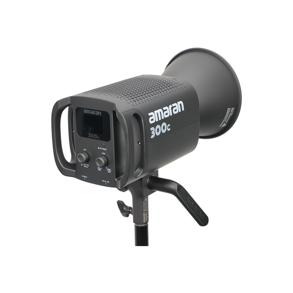 amaran 300c Charcoal, 300W Full-Color Bowens Mount Point-Source LED Light, 2,500K - 7,500K CCT, CRI 95+