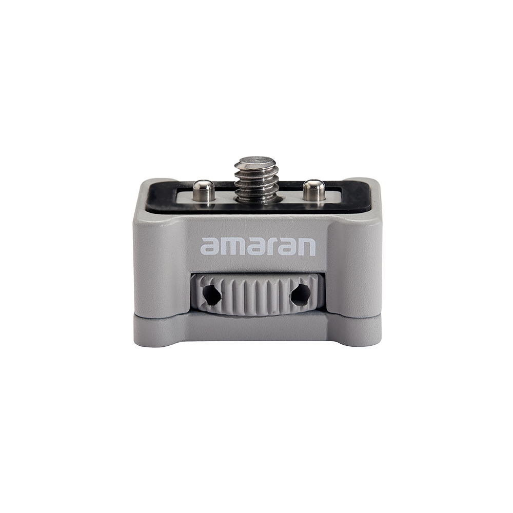 amaran Ace E-Lock Adapter (1/4” & 3/8” Screw Compatible), Quick-locking adapter for mounting 1/4-20in & 3/8-16in screw-compatible lights to the amaran Peak