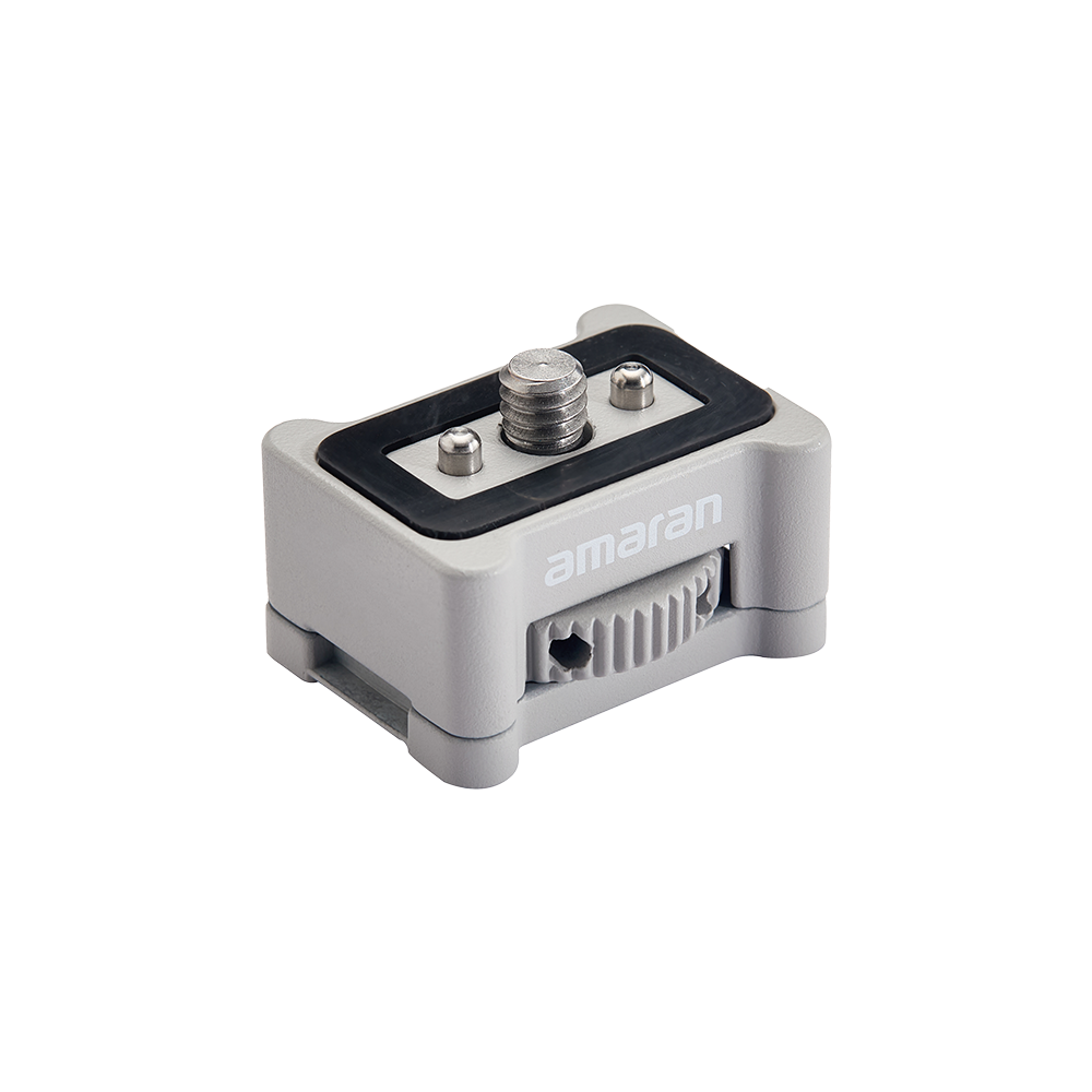 amaran Ace E-Lock Adapter (1/4” & 3/8” Screw Compatible), Quick-locking adapter for mounting 1/4-20in & 3/8-16in screw-compatible lights to the amaran Peak