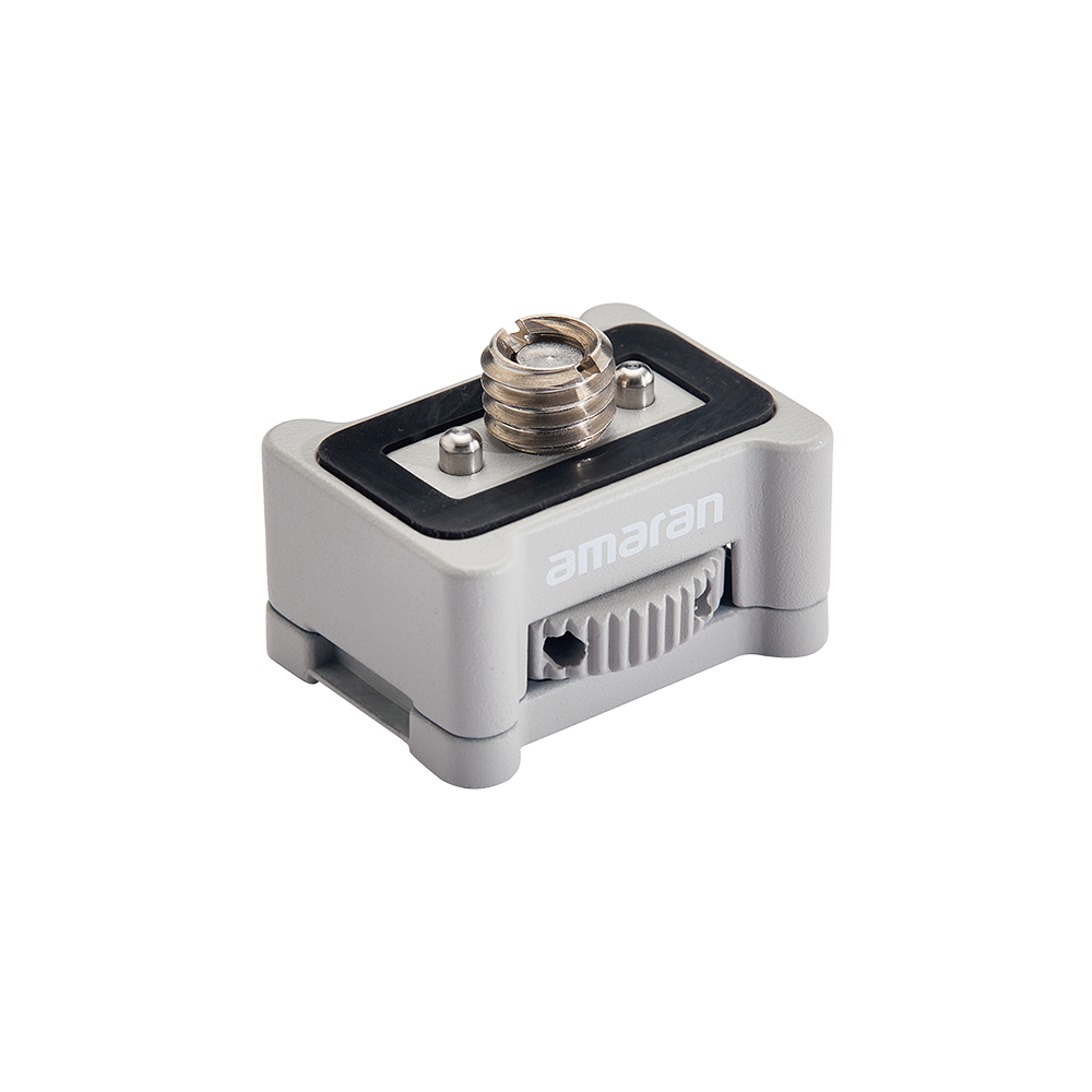 amaran Ace E-Lock Adapter (1/4” & 3/8” Screw Compatible), Quick-locking adapter for mounting 1/4-20in & 3/8-16in screw-compatible lights to the amaran Peak