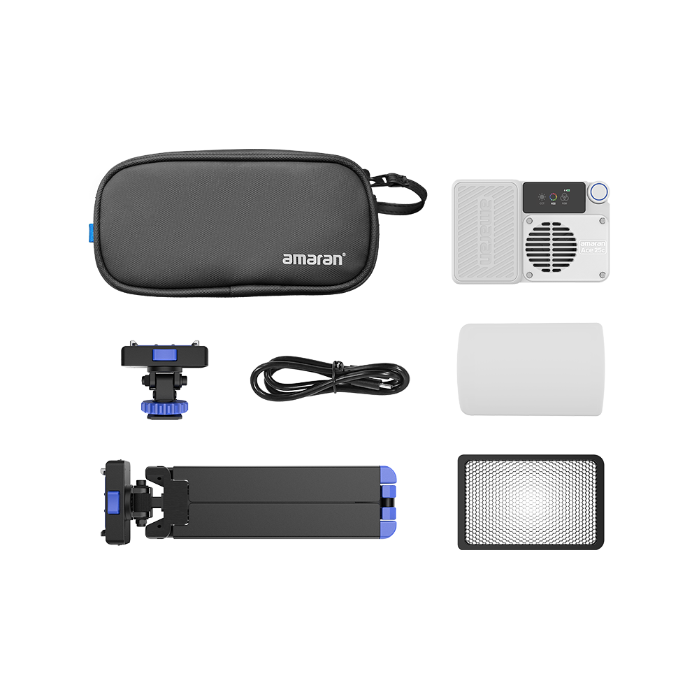 amaran Ace 25c White Kit, 32W Full-Color Pocket LED Light, 2,300K - 10,000K CCT, CRI 95+