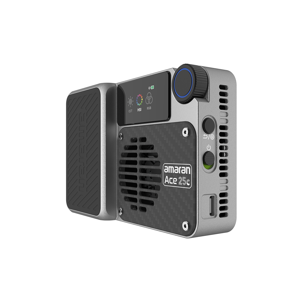 amaran Ace 25c Silver Kit, 32W Full-Color Pocket LED Light, 2,300K - 10,000K CCT, CRI 95+