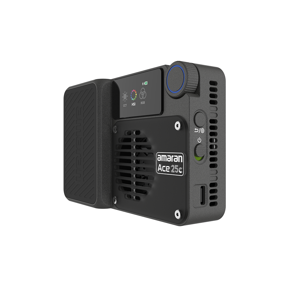 amaran Ace 25c Charcoal Kit, 32W Full-Color Pocket LED Light, 2,300K - 10,000K CCT, CRI 95+