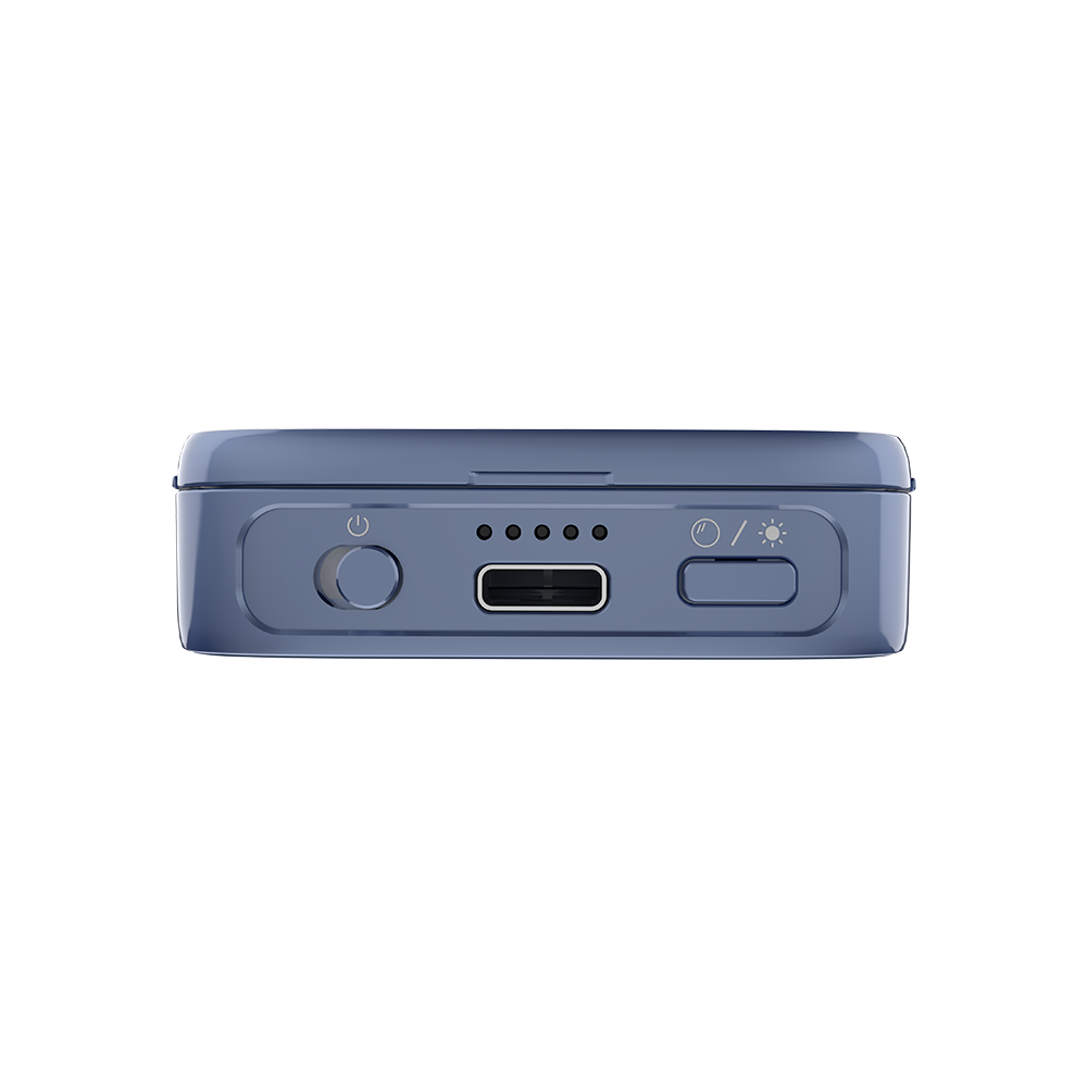 amaran Go (Blue), Ultra-compact, MagSafe & Qi2 compatible mini phone light for aspiring creators