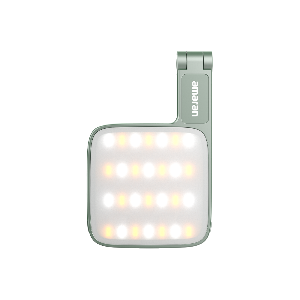 amaran Go (Green), Ultra-compact, MagSafe & Qi2 compatible mini phone light for aspiring creators
